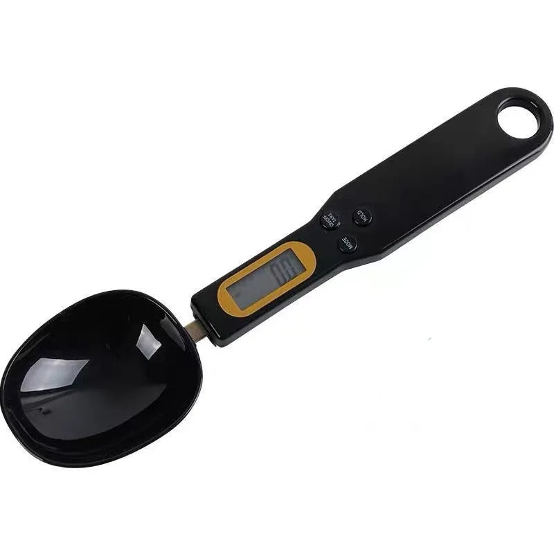 black Color Digital Measuring Spoon Scale – LCD Display, 0.1 g Precision