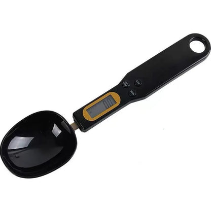 black Color Digital Measuring Spoon Scale – LCD Display, 0.1 g Precision